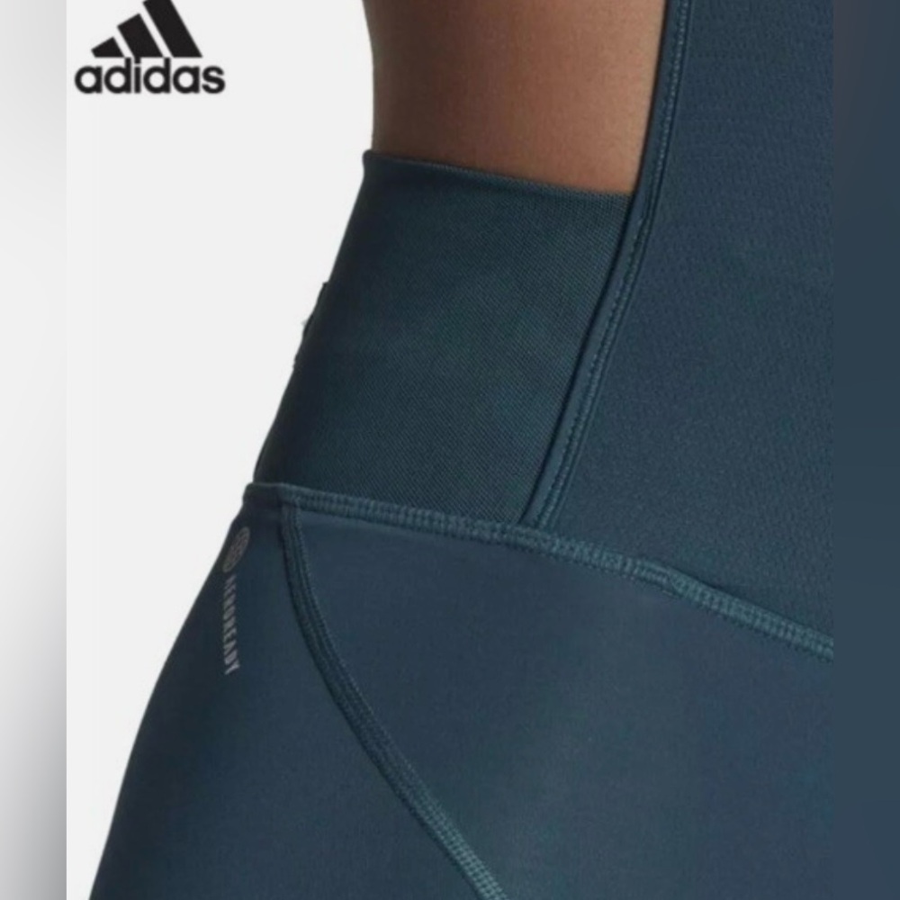 Adidas Women's Teal Parley  Cycling Shorts bib NWT - Picture 5 of 16